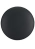 Black Licorice Round Vinyl Panel Back Back Cushion