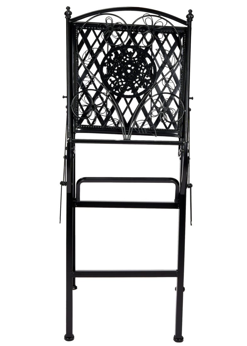 Barcelona Bistro Barstool Black with Square Seat and Back by Chivari (Per Chair Price Shown - Sold only in Quantities of 2)