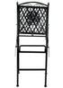 Barcelona Bistro Barstool Black with Square Seat and Back by Chivari (Per Chair Price Shown - Sold only in Quantities of 2)