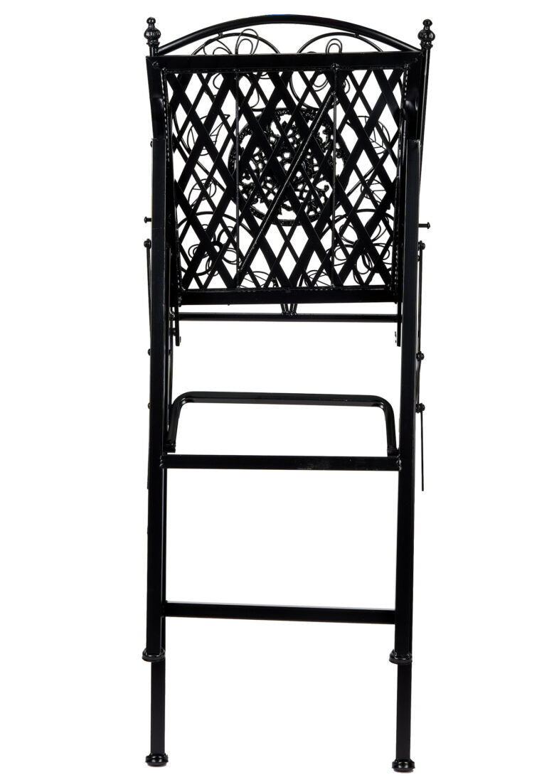 Barcelona Bistro Barstool Black with Square Seat and Back by Chivari (Per Chair Price Shown - Sold only in Quantities of 2)