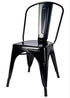 Black Hi Gloss Steelix Tolix Style Metal Restaurant Chair – Ships Fully Assembled CTMB-AX-T