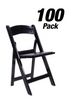 100 Chair Pack, Black SuperResin Folding Chair, 800 lbs CFRB-AX-T-100