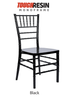 Black ToughResin Thick Seat Unassembled Chiavari Chair  (Per Chair Price Shown - Sold only in Quantities of 2)