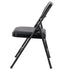 Black Metal Folding Chair with Black Vinyl Cushion (Per Chair Price Shown – Sold only in Quantities of 4)