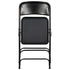 Black Metal Folding Chair with Black Vinyl Cushion (Per Chair Price Shown – Sold only in Quantities of 4)