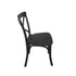 Kids Black ToughResin™ WoodGrain Cross Back Chair
