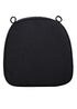 Black with Black Piping 2.5" Thick Chair Cushion - World's Best Cushions