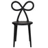 Black Resin Bow Chair with Round Seat