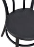 Black Licorice Resin Bentwood Festive Chair