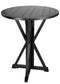 3 Foot (36") Black Round Farmhouse Cocktail Table Assembly Required