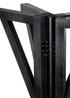 3 Foot (36") Black Round Farmhouse Cocktail Table Assembly Required