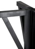 3 Foot (36") Black Round Farmhouse Cocktail Table Assembly Required