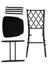 Black Unassembled Diamond Resin Chair (Per Chair Price Shown - Sold only in Quantities of 4)