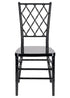 Black Unassembled Diamond Resin Chair (Per Chair Price Shown - Sold only in Quantities of 4)