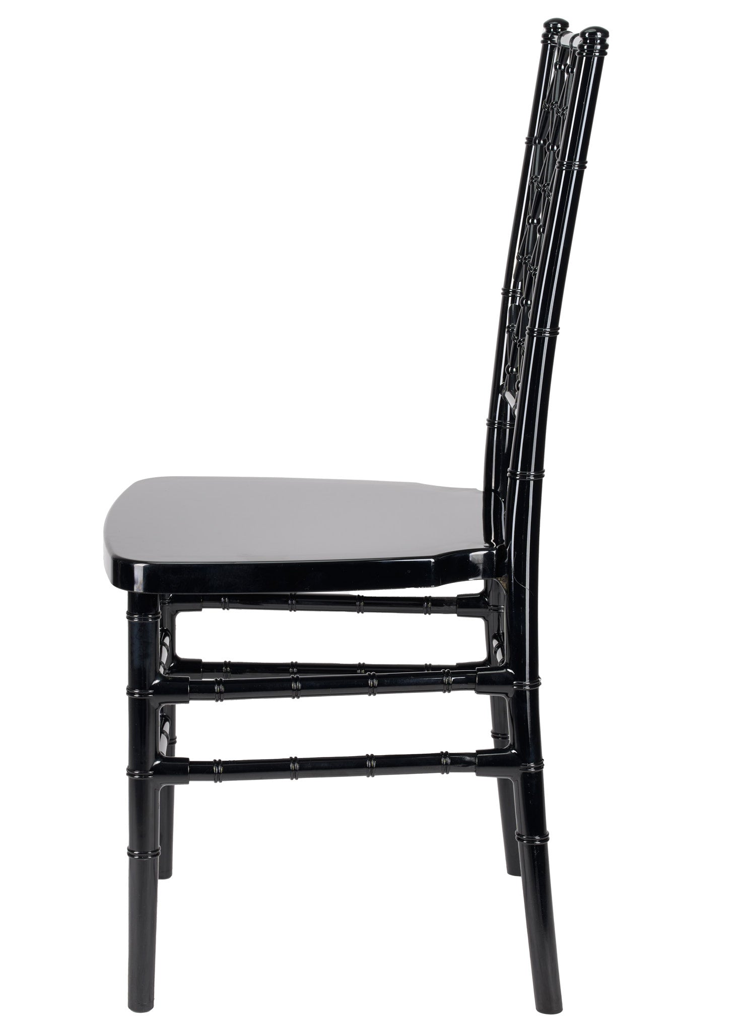 Black Unassembled Diamond Resin Chair (Per Chair Price Shown - Sold only in Quantities of 4)