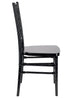 Black Unassembled Diamond Resin Chair (Per Chair Price Shown - Sold only in Quantities of 4)