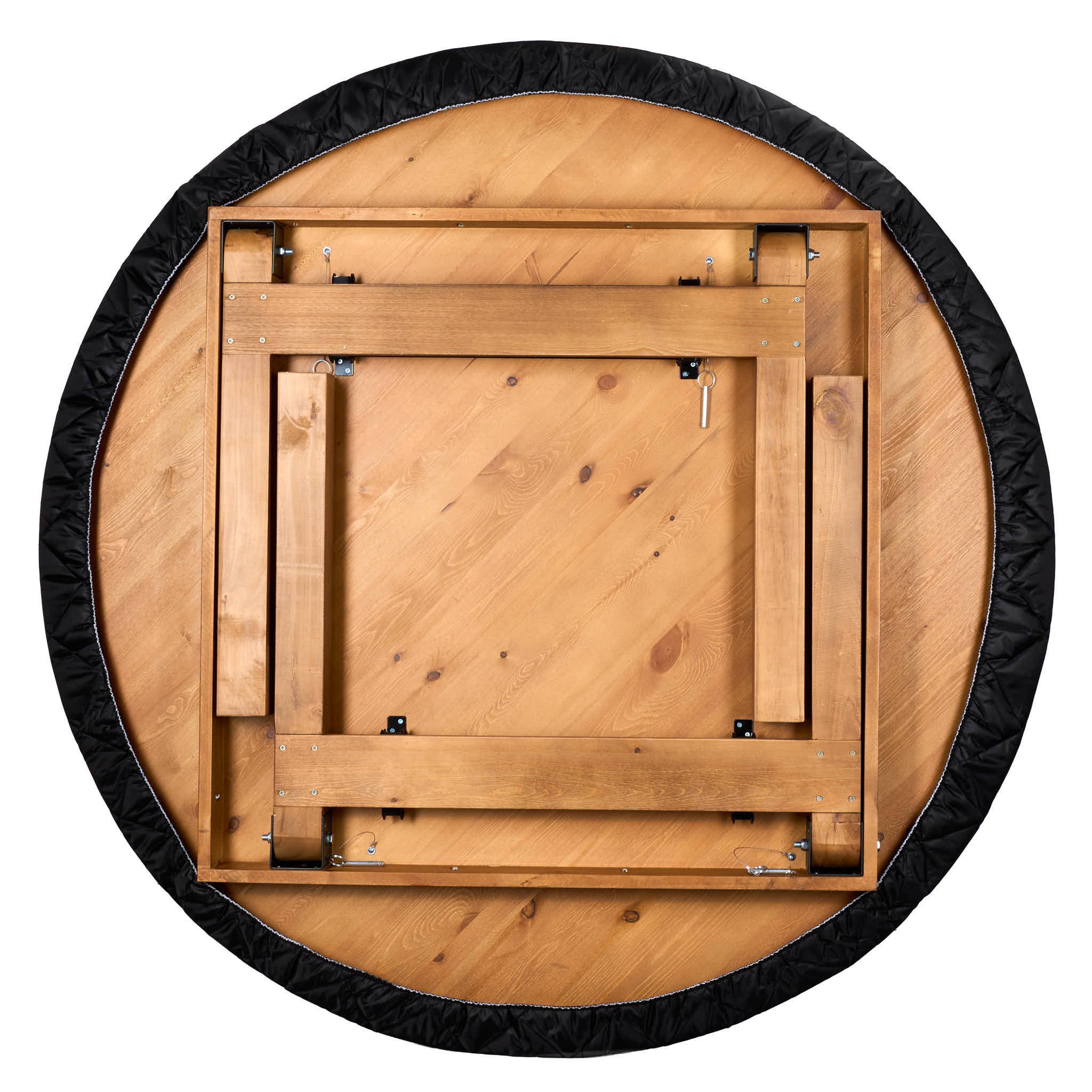 Black 60" (5 Foot) Round Farm Table Protective Cover