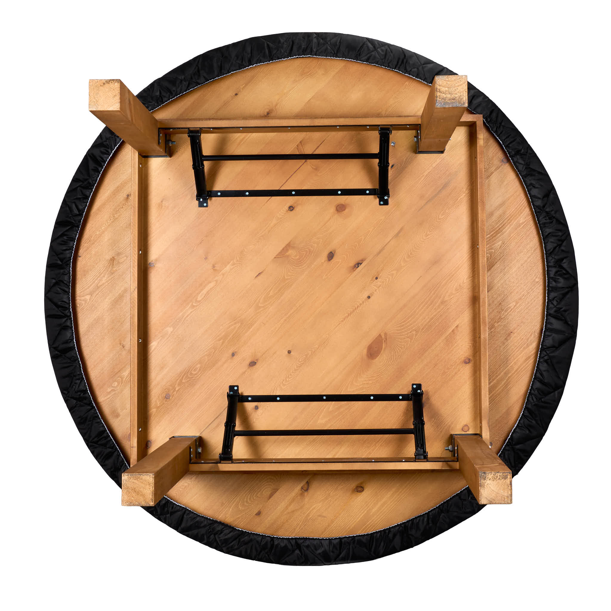 Black 60" (5 Foot) Round Farm Table Protective Cover