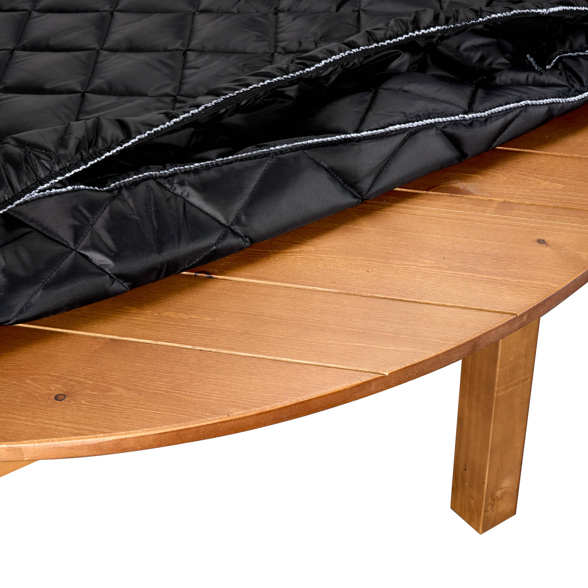 Black 60" (5 Foot) Round Farm Table Protective Cover