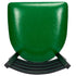 Chivari Ladder Back Restaurant Chair with Black Metal Frame and Green Vinyl Seat CLMBVGR-ZF-KT