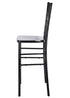 Black Resin Steel Skeleton™ Chiavari Barstool