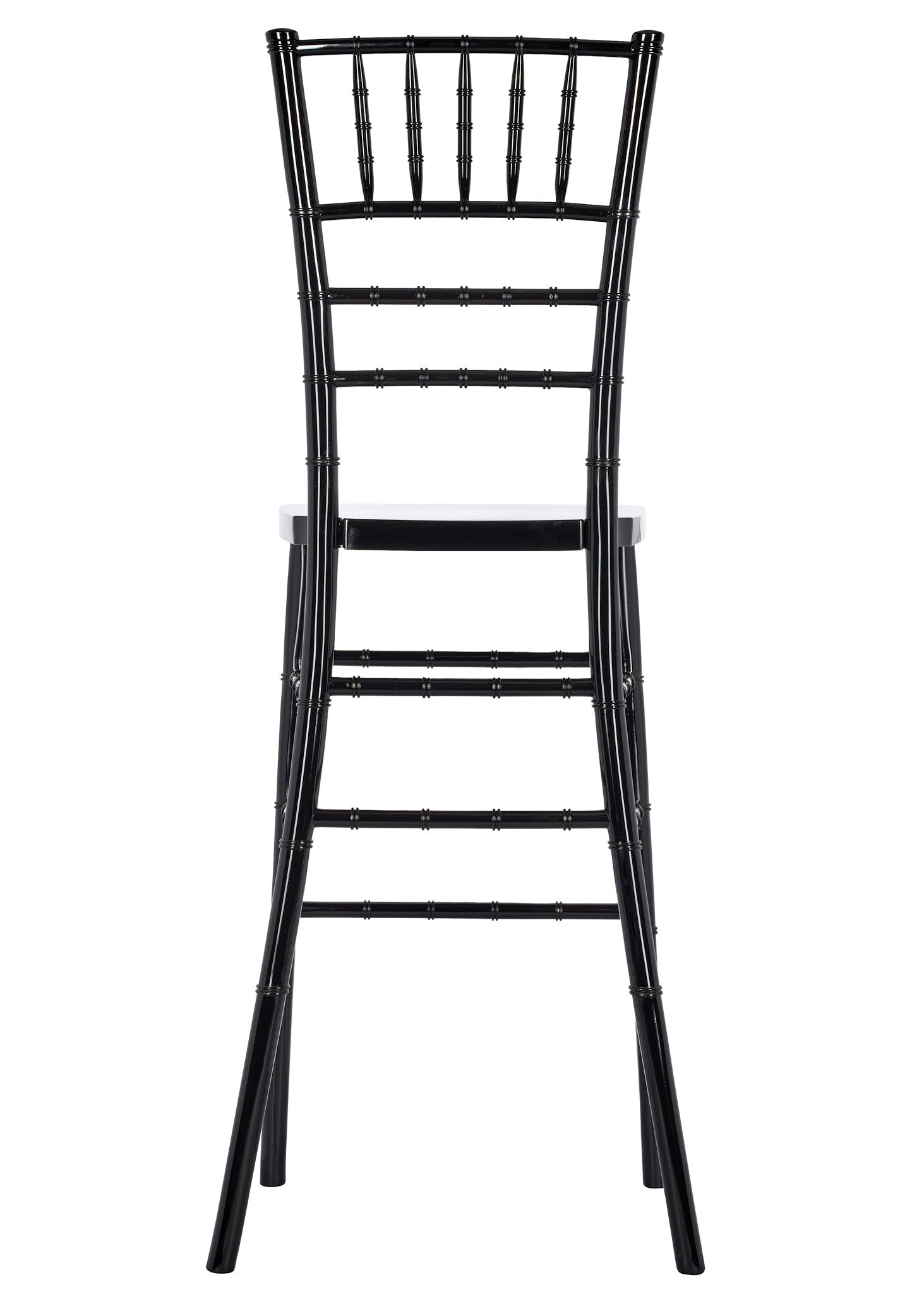 Black Resin Steel Skeleton™ Chiavari Barstool