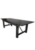 8 Foot (96" x 40") Black Straight Leg Rectangle Wood Farmhouse Table