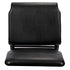 Black Vinyl on Black Frame 20.5" Cut Away Back Church Chair