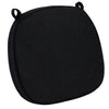 Black 2.0" Thick Willow Wood Velcro Strap Cushion