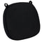 Black 2.0" Thick Willow Wood Velcro Strap Cushion