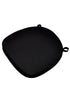 Black 2.0" Thick Cross Back Chair Cushion by Chivari CUSHXSTRAP-BLK-AX-T