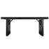 72" x 30" Black Farm Table Conversion Kit for Banquet Tables