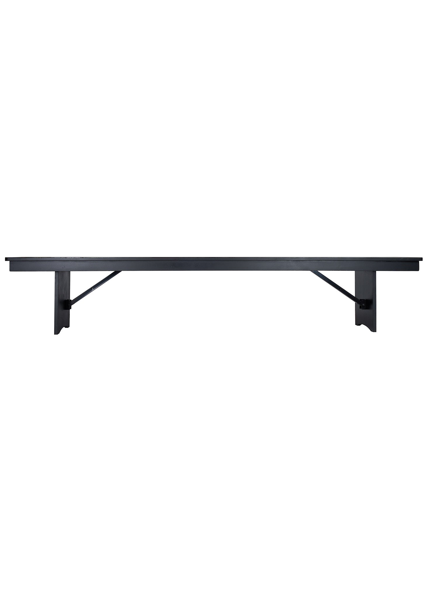 Black 8 Foot (96″ x 12″) Rectangle Farmhouse Table Bench