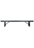 Black 8 Foot (96″ x 12″) Rectangle Farmhouse Table Bench