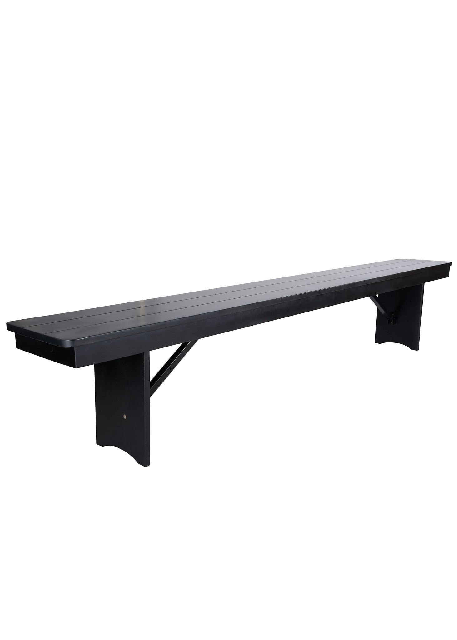 Black 8 Foot (96″ x 12″) Rectangle Farmhouse Table Bench