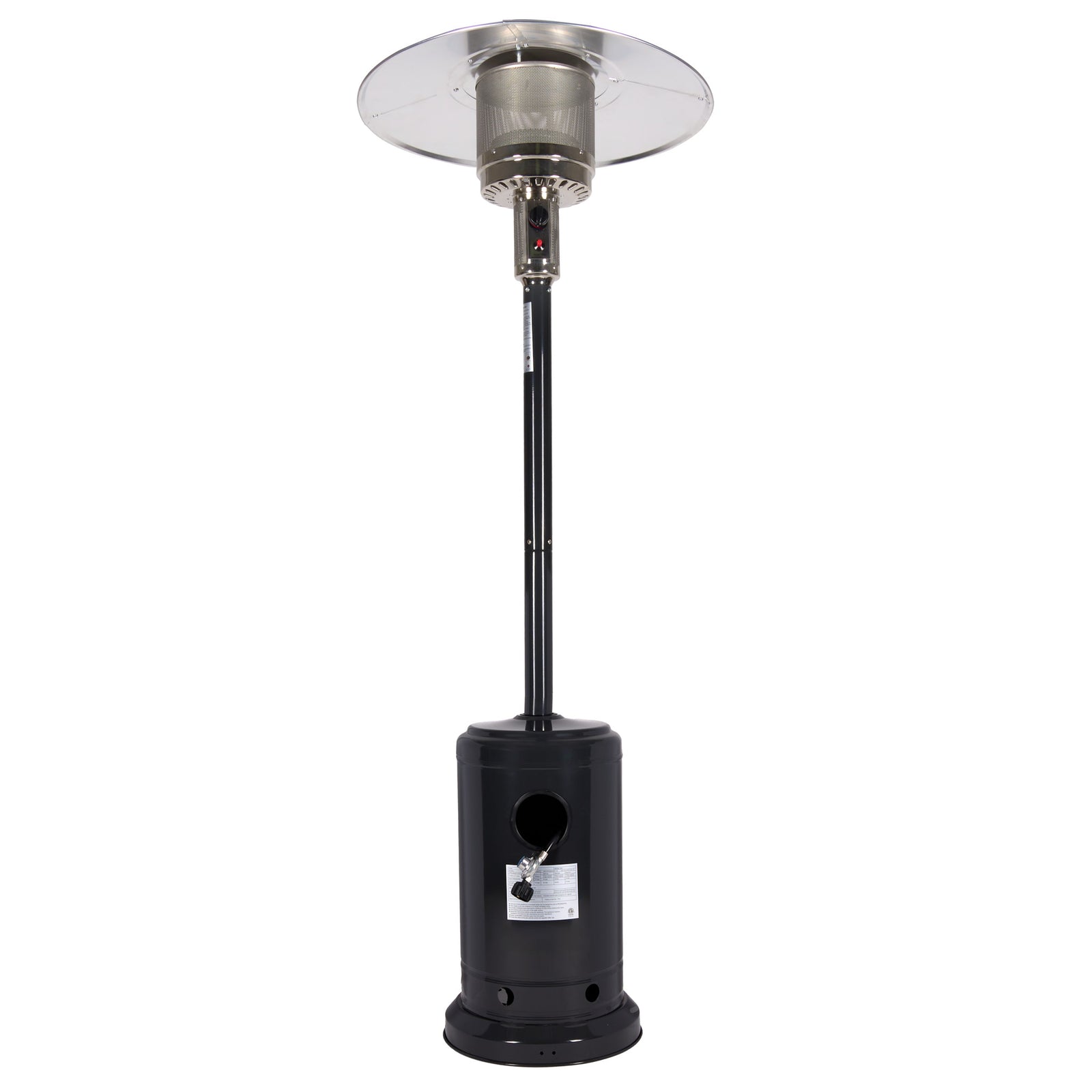 Black Propane Standing Patio Outdoor Heater 41000 BTU