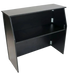 Black 42" Tall x 48' Long Portable Foldable Bar Laminate Surface