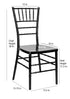 Black Resin Steel Skeleton™ Chiavari Chair