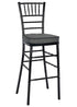 Black Resin Steel Skeleton™ Chiavari Barstool