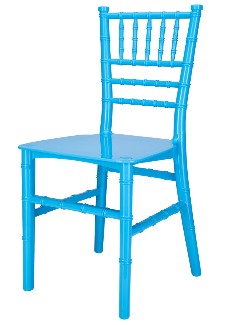 Blue Kids Chiavari Chair by Chivari CCPBLU-KID-SG-T