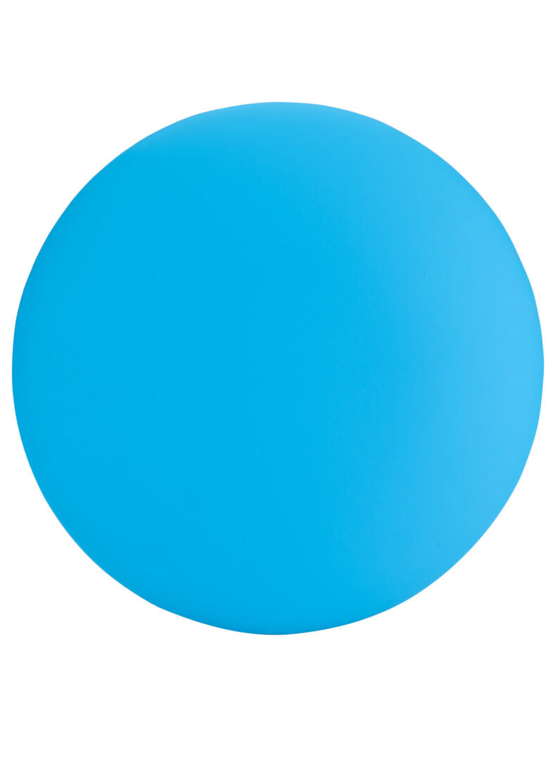 Sky Blue Round Vinyl Panel Back Cushion