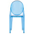 Blue Resin Kids Victoria Ghost Chair (Per Chair Price Shown - Sold only in Quantities of 4)