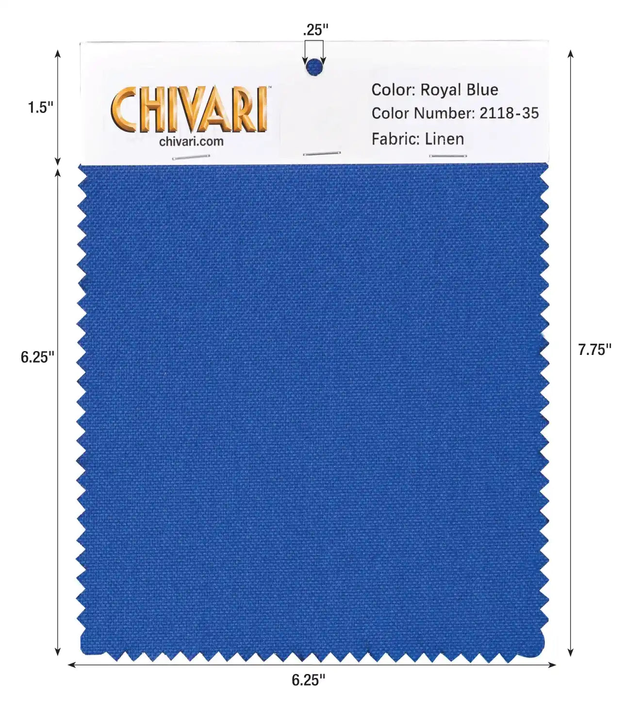 World’s Best Cushion Fabric Swatch – Royal Blue