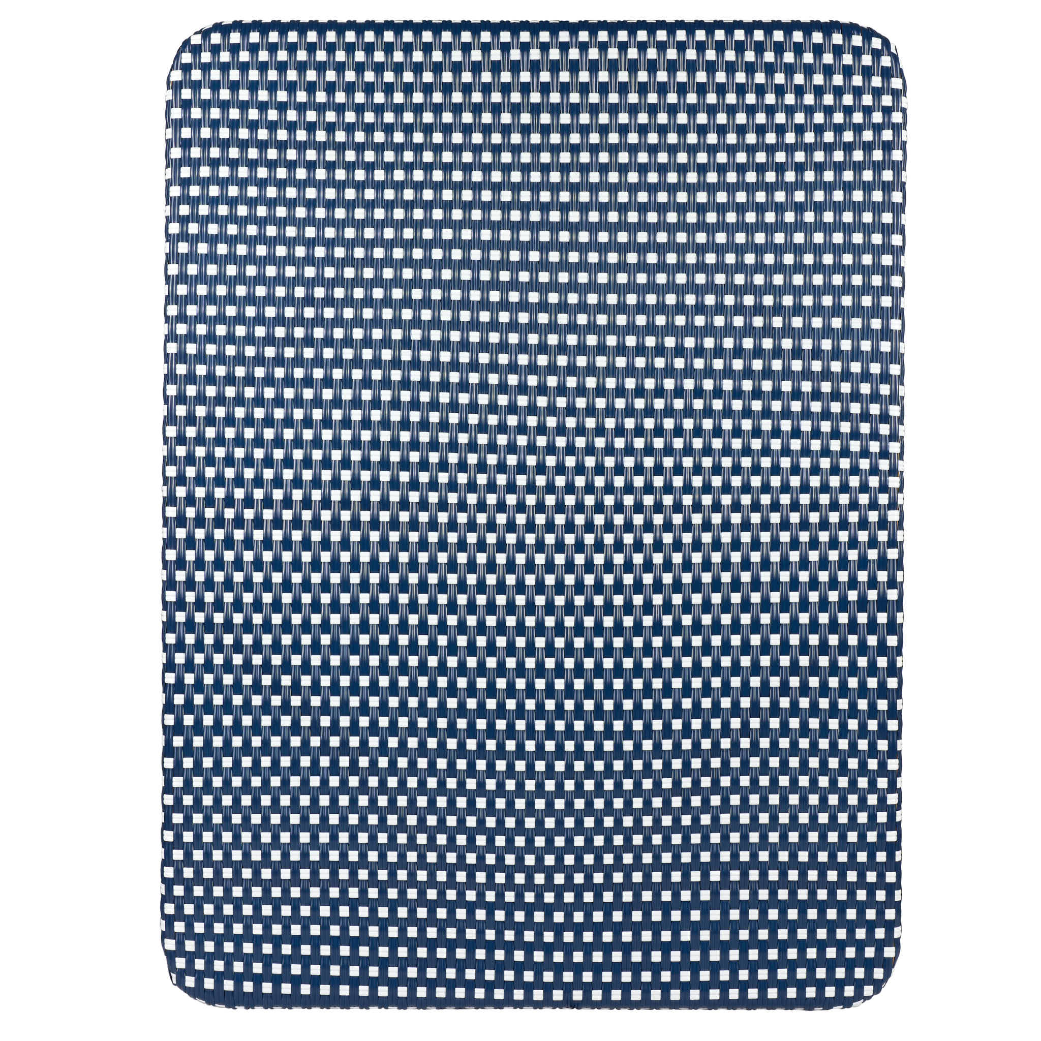 48" x 36" Blue and White French Bistro Table