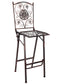 Bronze Barcelona Bistro Barstool with Square Seat and Back (Per Chair Price Shown – Sold only in Quantities of 2)