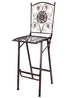 Bronze Barcelona Bistro Barstool with Square Seat and Back (Per Chair Price Shown – Sold only in Quantities of 2)