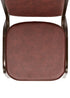 Brown Vinyl on Copper Vein Steel Frame Square Back Banquet Chair by Chivari CQSVBR-ZF-T