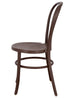 Chocolate Brown Resin Bentwood Festive Chair