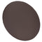 Chocolate Brown Round Vinyl Panel Back Cushion