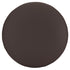 Chocolate Brown Round Vinyl Panel Back Cushion